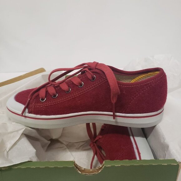 Keen Women's Elsa Lite Felt Sneaker in Red Felt/vapor Wool Blend - Size 5 - Picture 6 of 9